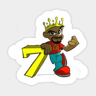 King Seven Sticker